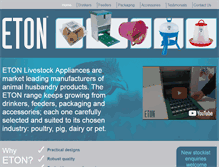 Tablet Screenshot of etonlivestockappliances.com